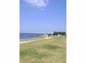 Beach view away from the city