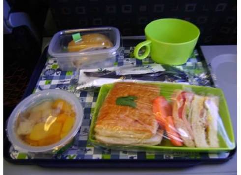 meal on plane
